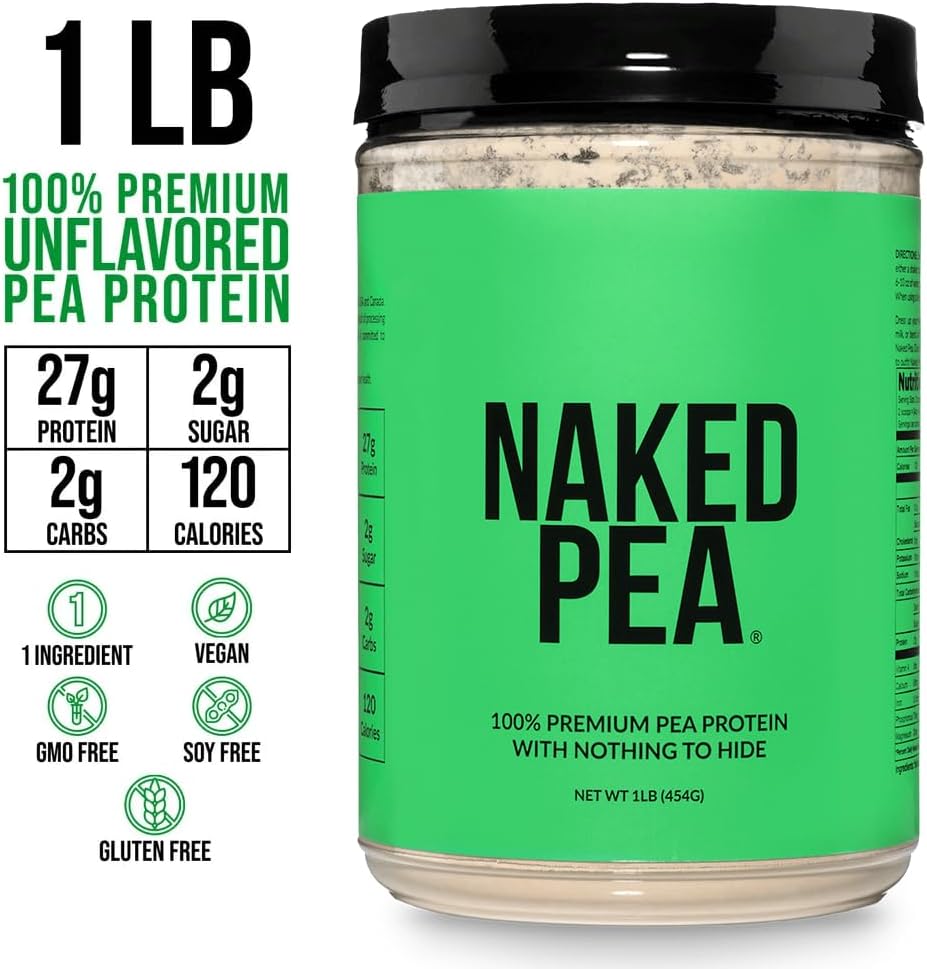 Naked Pea - Pea Protein Isolate - Plant Based, Vegetarian & Vegan Protein. Easy to Digest, Non-GMO, No Lactose, No Soy and Gluten Free - 15 Servings - Image 3