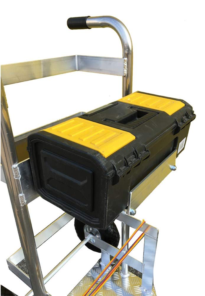Svelt Carrello Professionale per Trasporto Estintori | in Alluminio, 2 Ruote Piene, Bombole, Portata 100kg