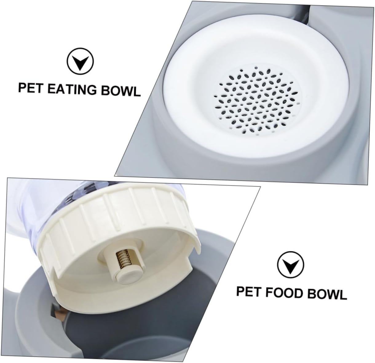ERINGOGO 1Pc Dual Use Pet Eating Bowl Practical Pet Food Water Feeder Automatic Water Refill Design Easy to Capacity for Dogs Cats Convenient Food Bowl System