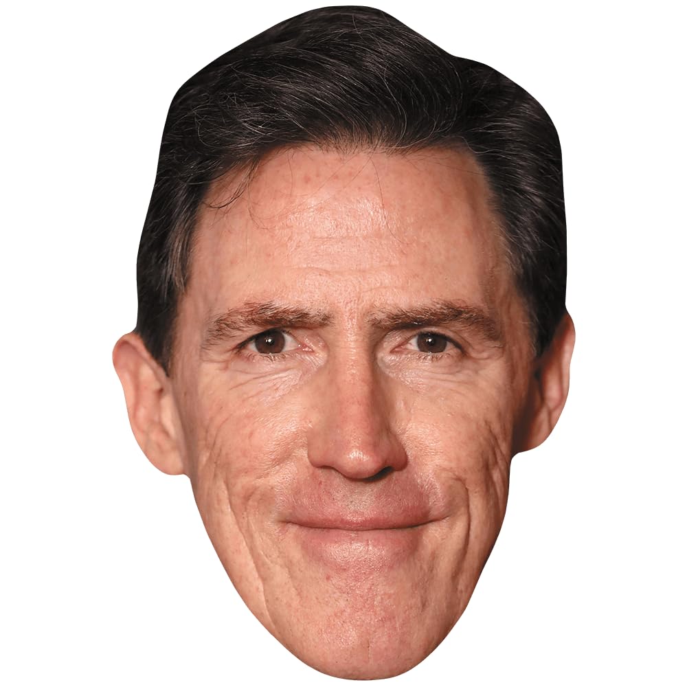 Rob Brydon (Smile) Celebrity Mask, Flat Card Face, Fancy Dress Mask