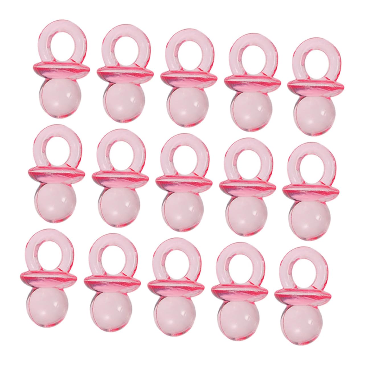 YARNOW Shower Favor Ideas 200pcs Mini Pacifiers Acrylic Soothers Baby Shower Games Table Scatter