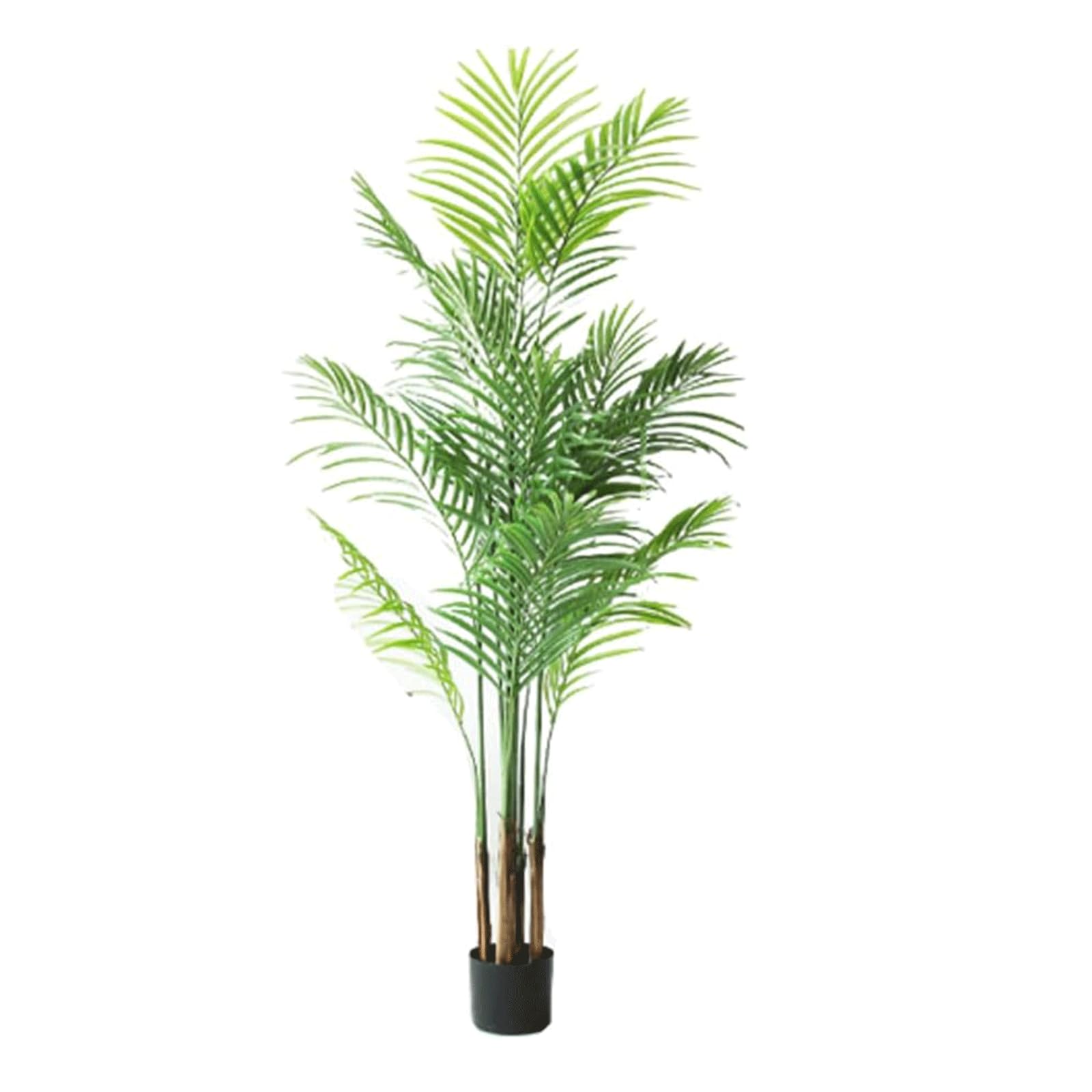 GLJTUO fake tree Artificial Trees Simulated Pteris Tree Fake Tree 4.9 Feet Artificial Plant In Pot For Outdoor Indoor Home Faux Tree Decor Realistic Design