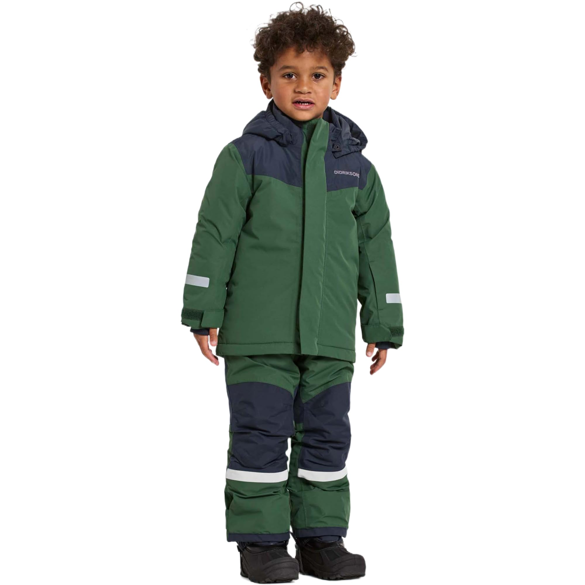 Didriksons Pine Green Skare Kids Insulated Set