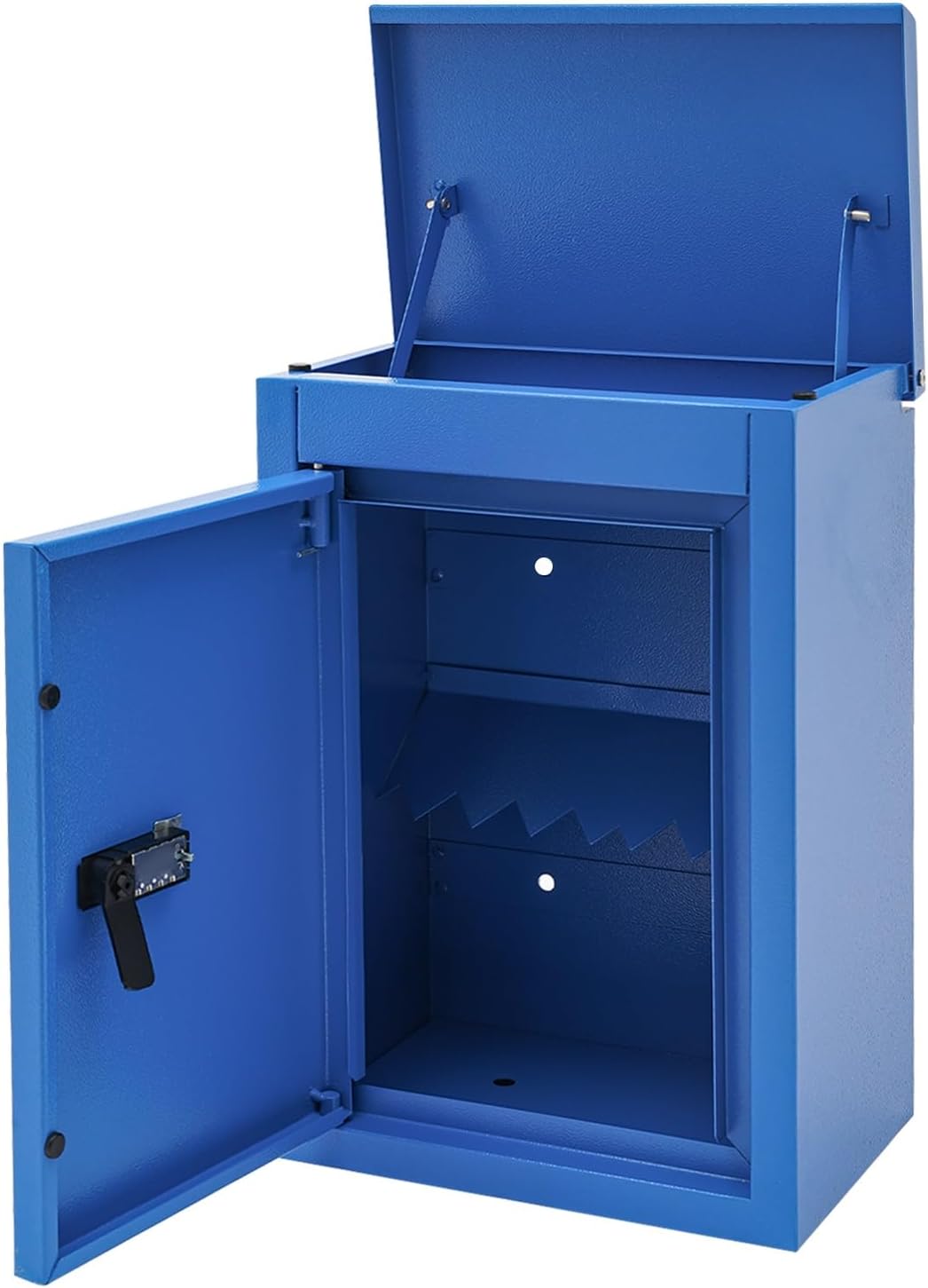 Key Drop Box Wall Mount Mailbox, Key Return Box with Combination Lock Large Size Depository Drop Safe Mailbox Cash Drop Box Hanging Secured Postbox Waterproof for Outdoor