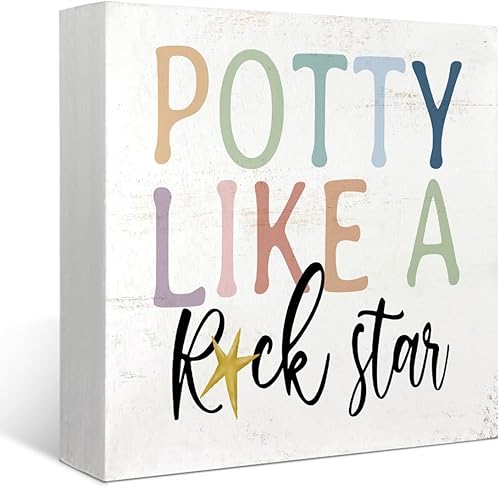 Miniatura 7 de Mtrgdn Letrero de madera para decoración de baño, divertidos letreros de papel de algodón para entrega, caja de madera rústica, placa decorativa