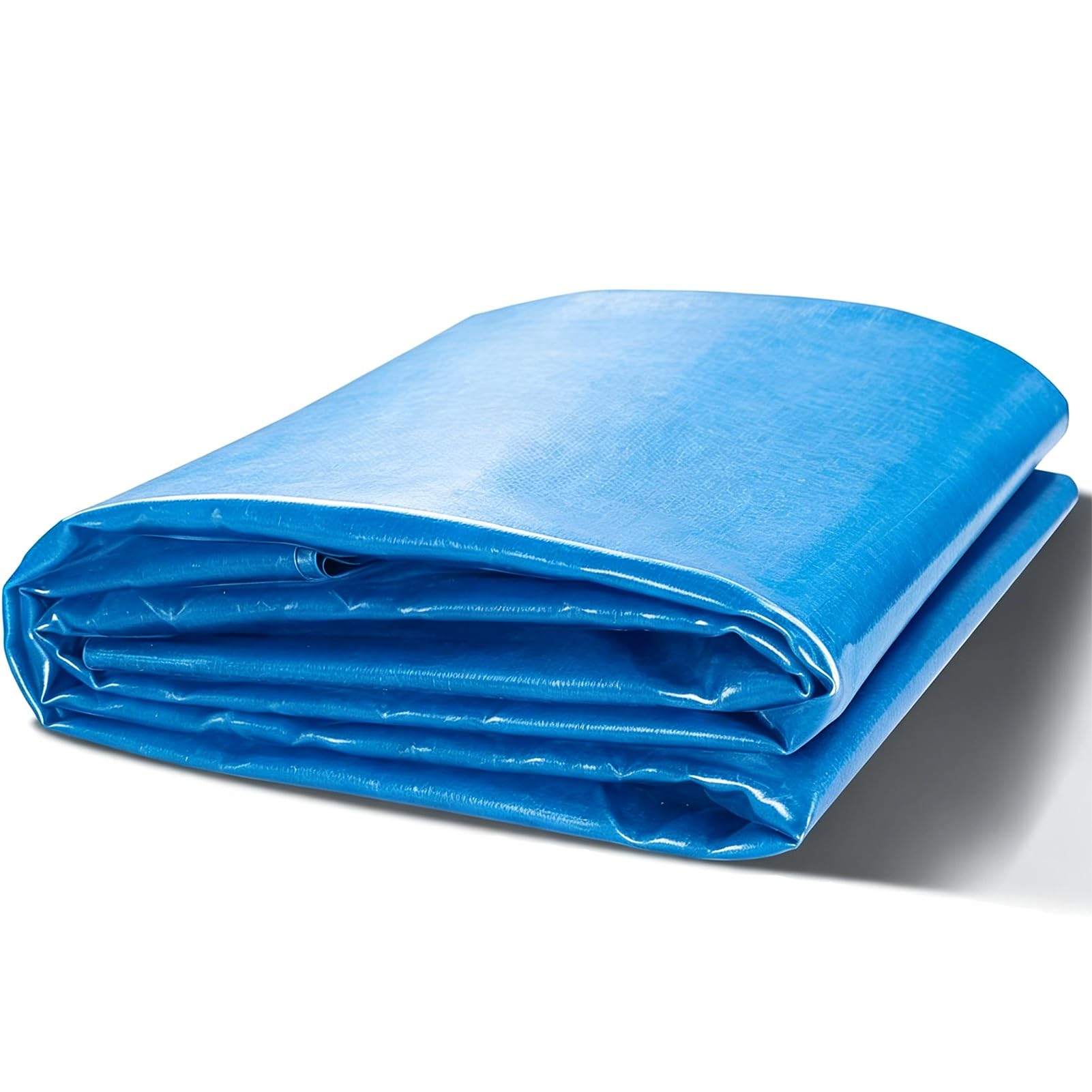 Yopappol Large Size Blue HDPE Pond Liner 15x20FT Heavy Duty Waterproof Membrane, Puncture Proof Pond Liner for Big Aquaculture Pond, Outdoor Landscape Pool(7x8m(23x26.2ft))