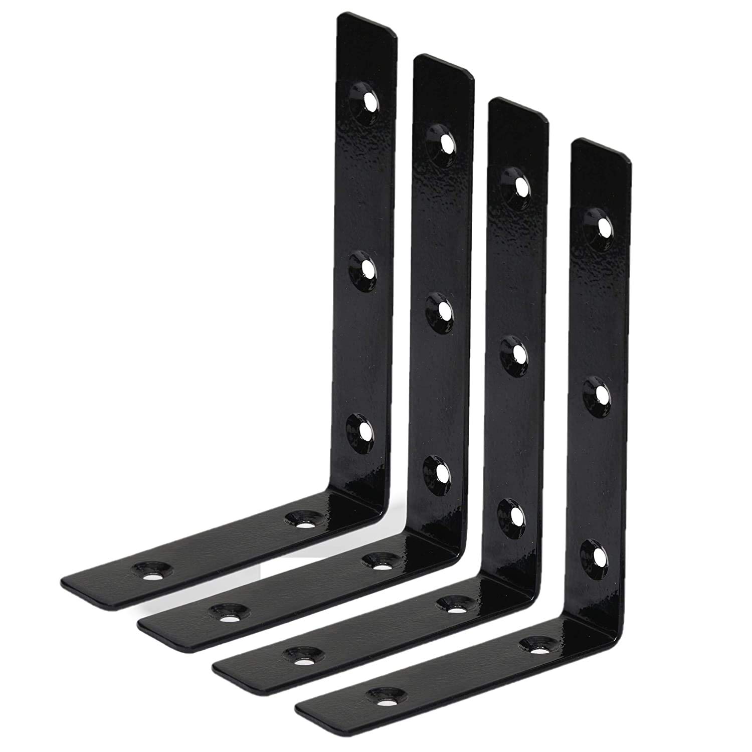 bvslf Wall Bracket for Shelves, Wall Bracket for Home Decor, Metal L Angle Bracket for Wall Shelf with Matching Screws - Pack of 4 (6  x 4 )) (B08WL7ZMCQ) Amazon Price History, Amazon Price Tracker