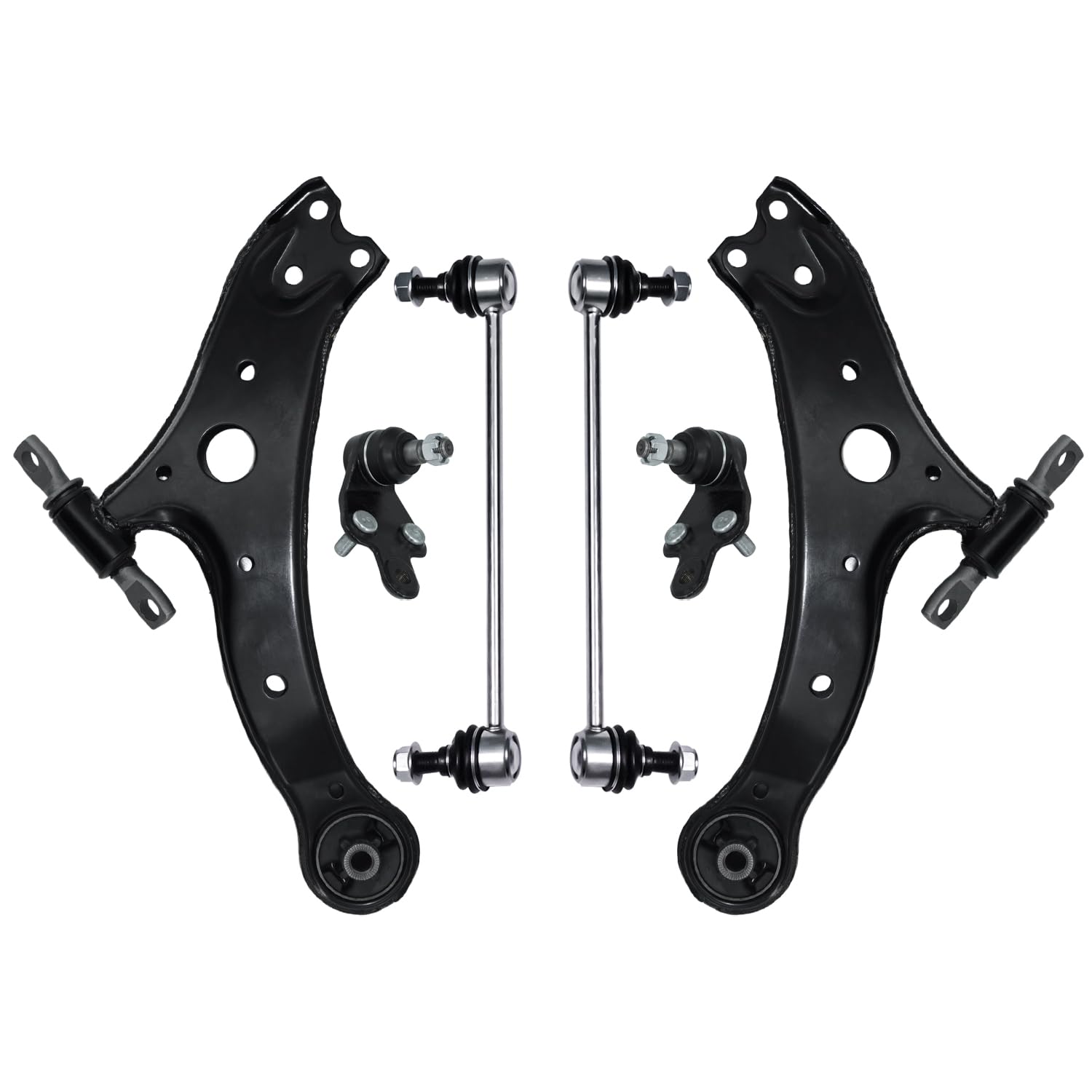 HAWK BROTHER 6 PCS Suspension Kit Front Lower Control Arm Ball Joints Sway Bar End Link Replacement For 2007-2017 Toyota Camry 2005-18 Avalon 2013-18