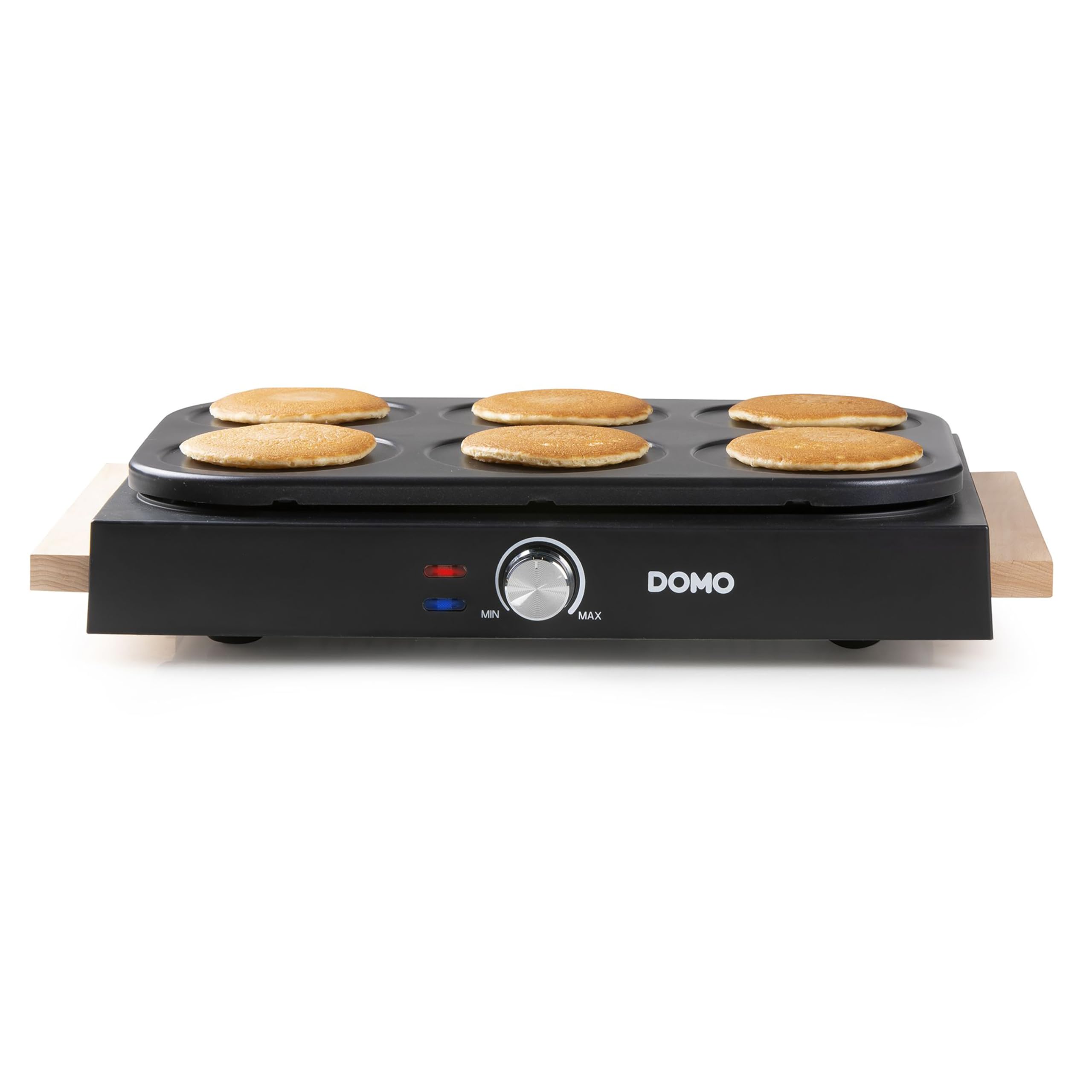 DOMO DO8719W Gourmet-Set Wok-Set/Pancake- Holzdesign - 6 Personen