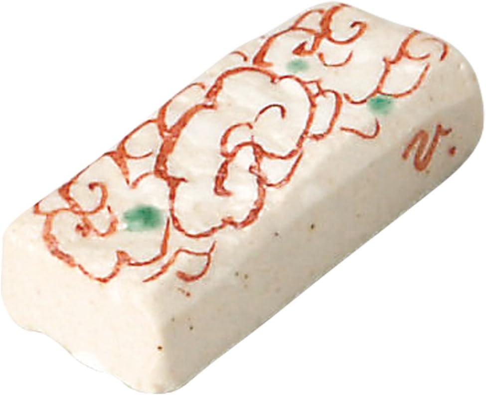 Yamashita Craft 14083020 Chopsticks Rest, Red, 2.4 x 0.9 x 0.4 inches (6 x 2.3 x 1 cm), Red Painting Arabesque Chopsticks Rest