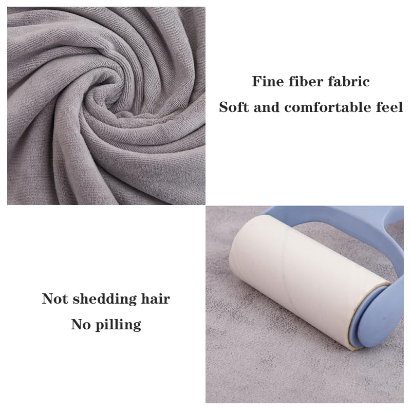 Genérico Toallas Baño Grandes,Bath Towels Toalla de baño Grande y Gruesa Microfibra Coral Secado rápido, Absorbente, Suave(Blue,180x200cm)