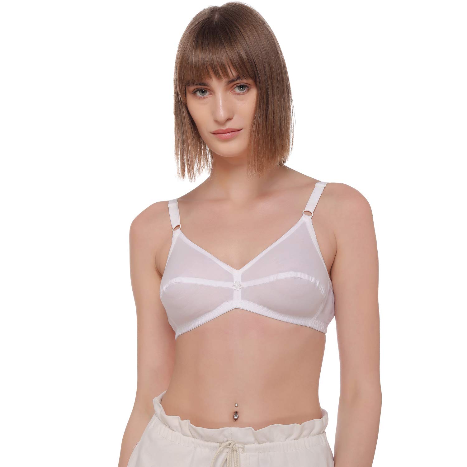 sona Women's Good Look Cotton Wire Free Casual T-Shirt Bra, Full Coverage Bra-picture-21