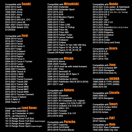 White Led Fog Light With Drl Assembly Retrofit Upgrade Compatible With Many Models Of Ford Honda Acura Nissan Jeep Subaru Suzuki Land Rover Lincoln Jaguar Mitsubishi Porsche Smart Fiat Ram Promaster #TOP5