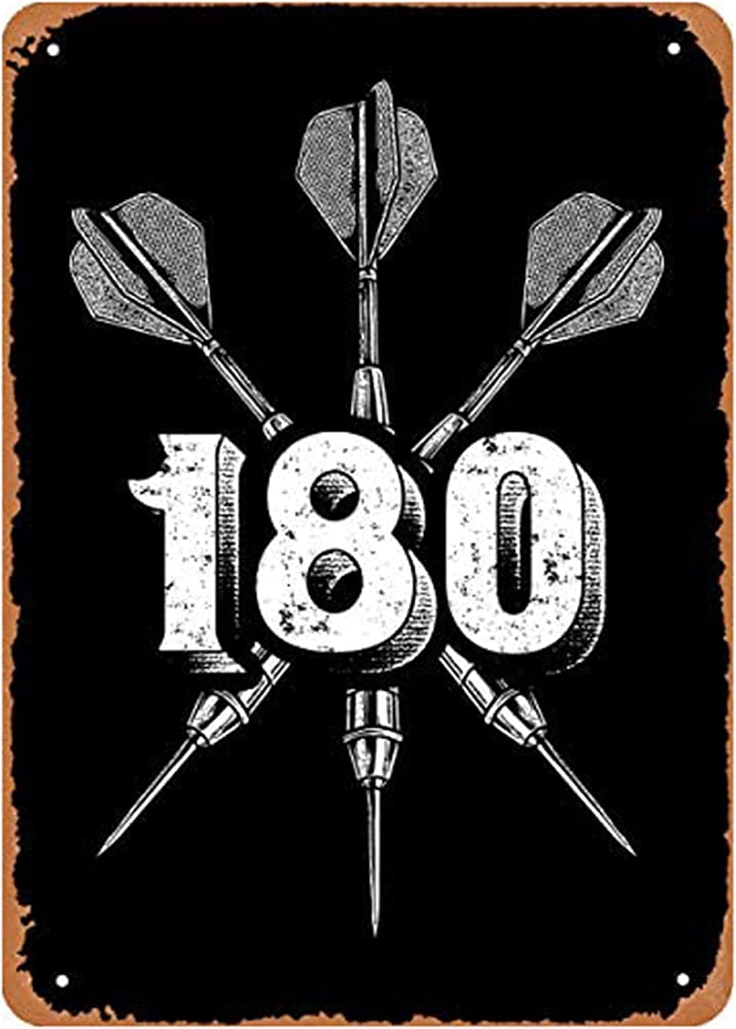 Ingzzaac Metalpostera60289 Darts Darts 80 Arrowsstyle Wall Art Plaque Poster Funny Vintage Metal Sign Poster 8X12 Inches