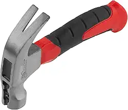 MTX Mini Martelo de Unha Magnético – Cabo de Fibra de Vidro com Revestimento Emborrachado, Cabeça de Aço com Imã de 27 mm, 250 g