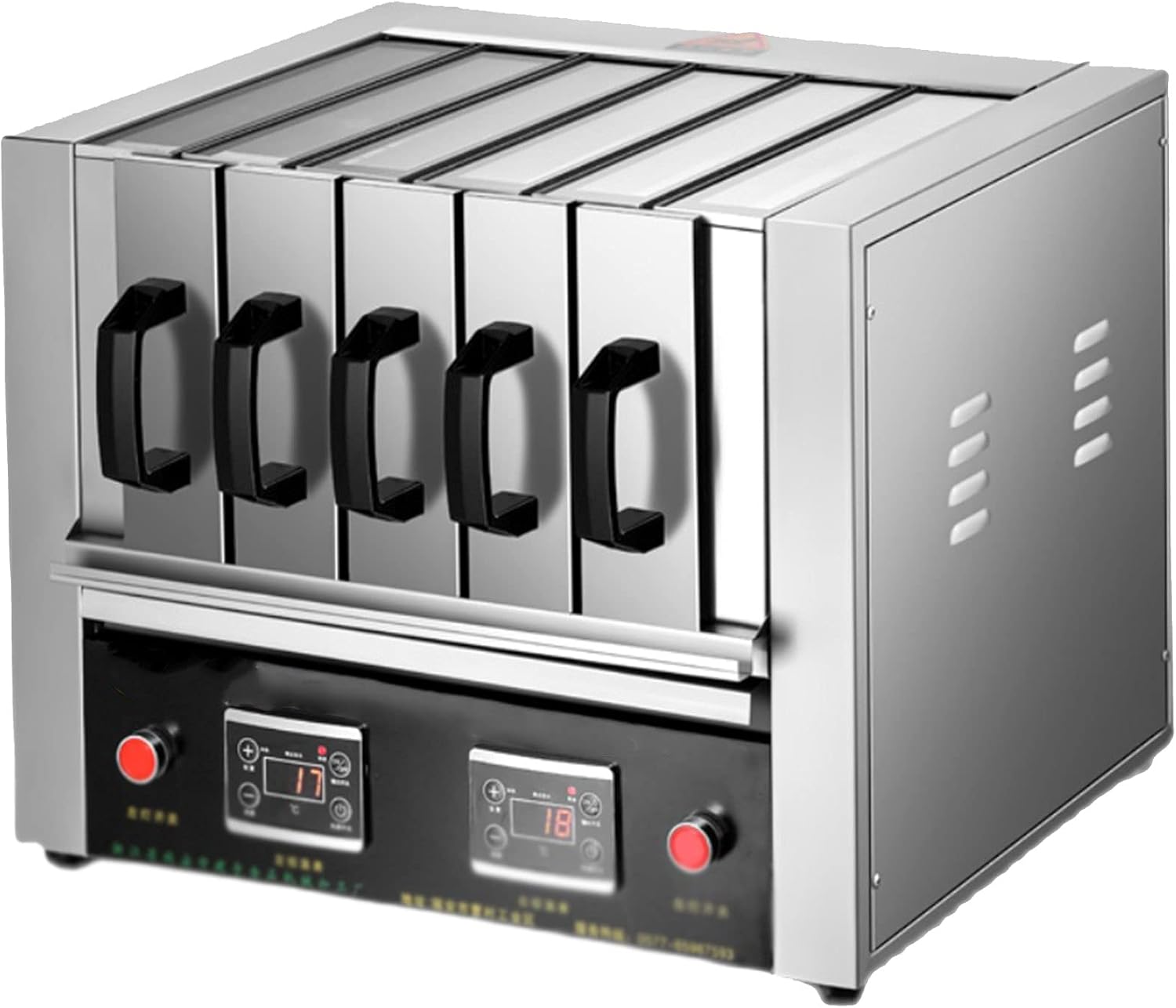 Smokeless Electric Kebab Machine Indoor Oven Grilled Stainless Steel Electric Oven Drawer Grill Box Suitable for Household Three Floors (Five Floors)