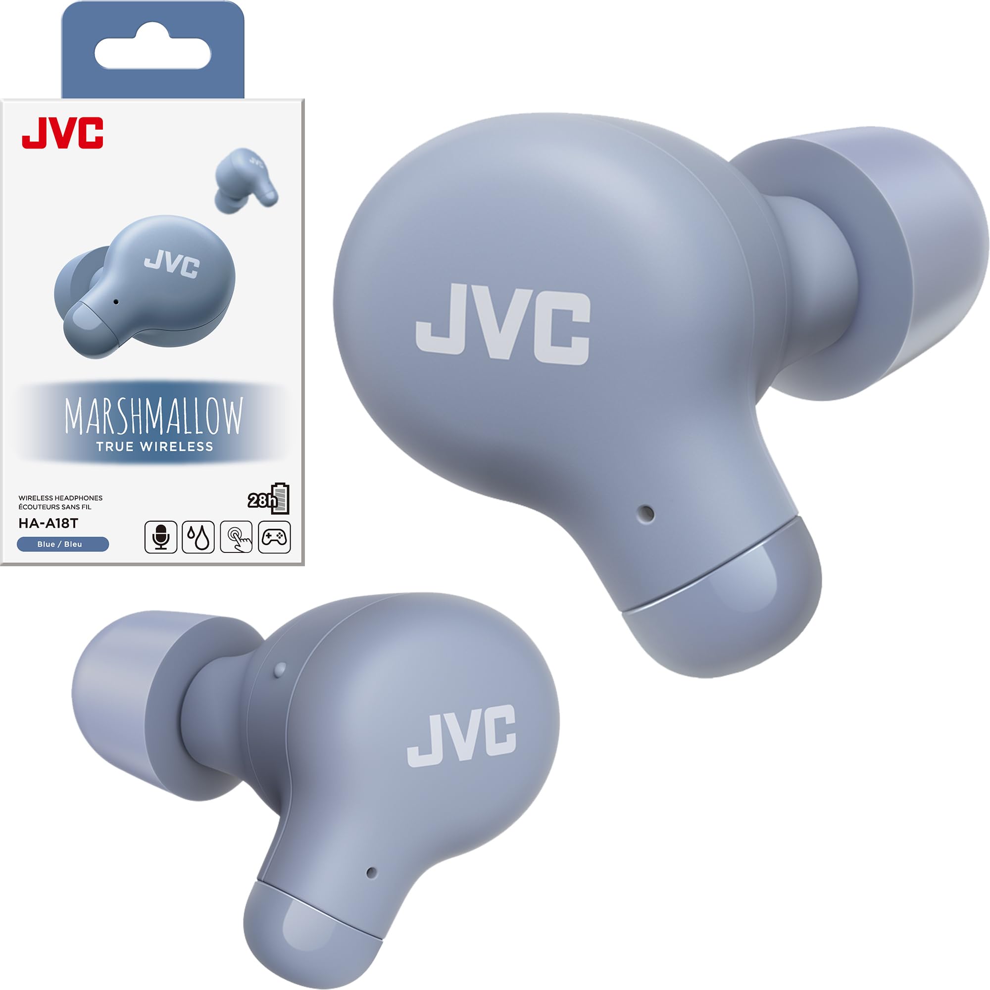Amazon.com: JVC Marshmallow True Wireless Bluetooth 5.3 Earbuds