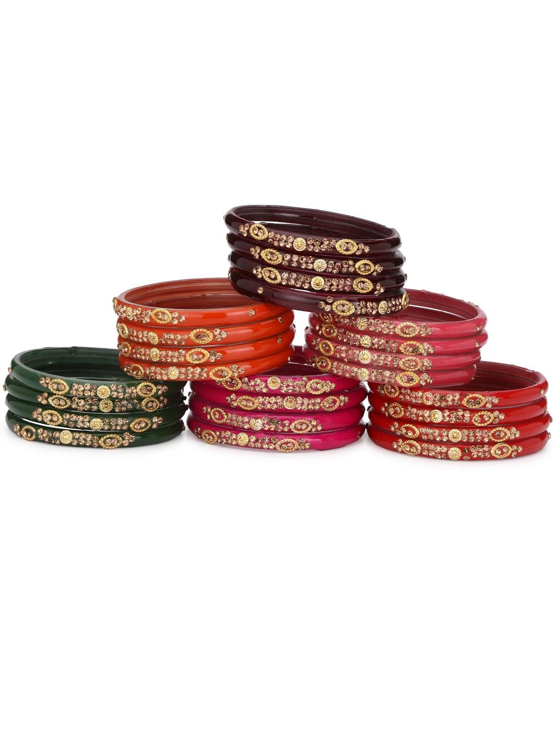 Somil Stylish Glass Bangles/Kada Collection - Perfect For Festivals, Work, And Parties. Traditional Yet Modern Designer Pieces For Women And Girls, Pack Of 24 (B089GMMR6T) Amazon Price History, Amazon Price Tracker
