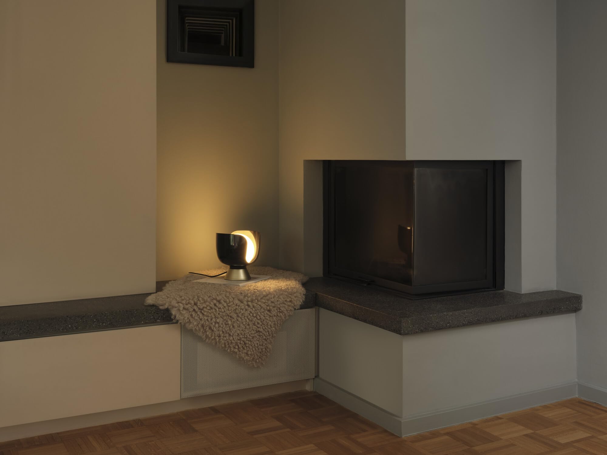 Osram Lampe de table Corolle E14 métal verre rétro noir Lampe de table