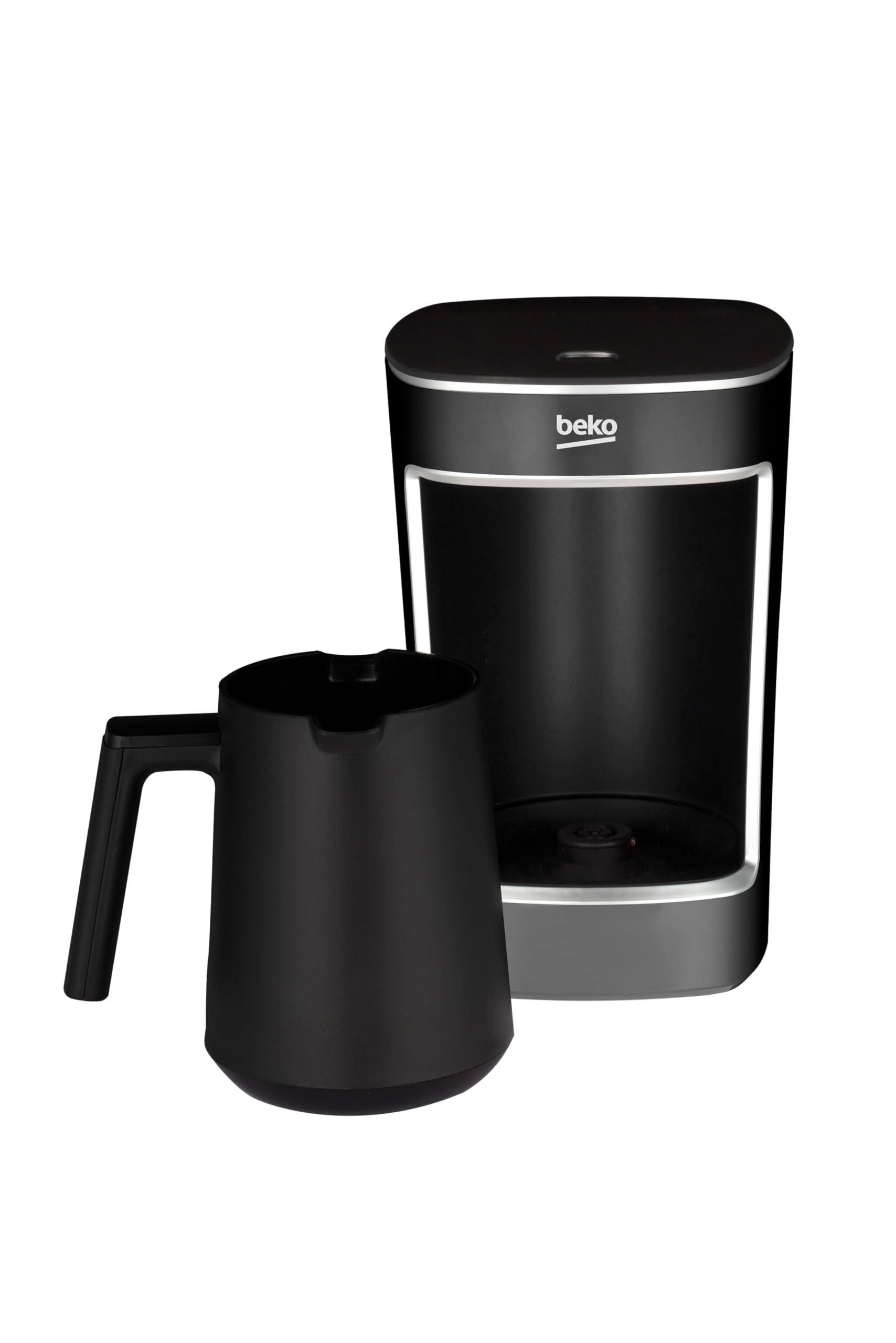 Beko TKM 2341 - Cafetera moka hasta 5 tazas, Cooksense, café turco espumoso, antiderrames, control de un solo toque, color negro
