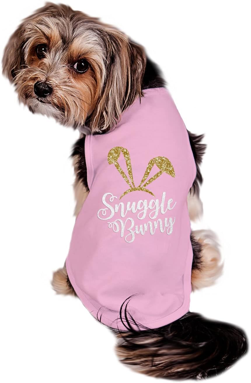 Easter Snuggle Bunny Dog Shirt, Cute Easter Dog Shirt, Bunny Shirt for Dogs, Lightweight fits XXS- 5XL