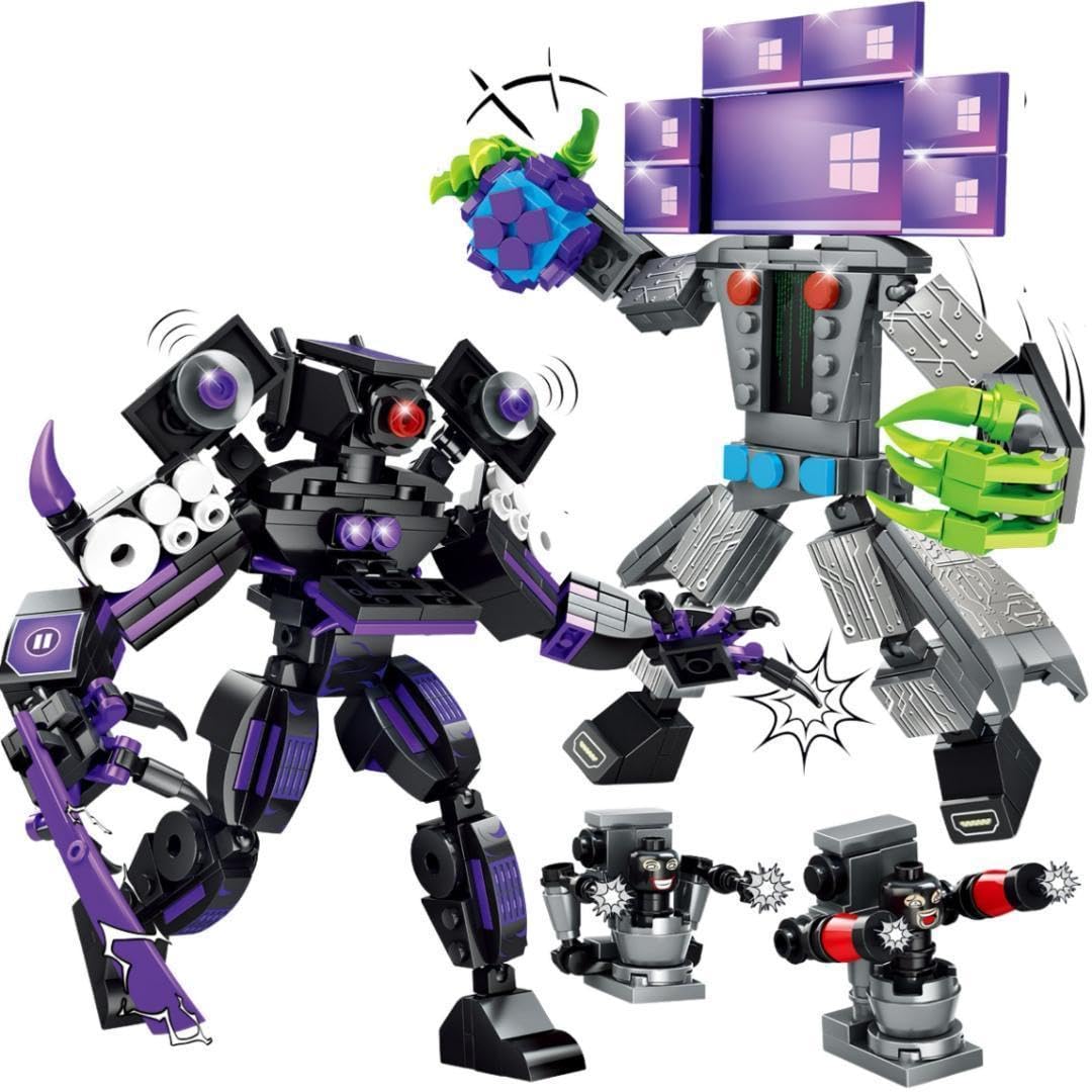 【スキビディトイレ】 タイタンコレクション 公式ライセンス商品 Amazon.co.jp: Skibidi トイレ タイタン 3個パック - 全