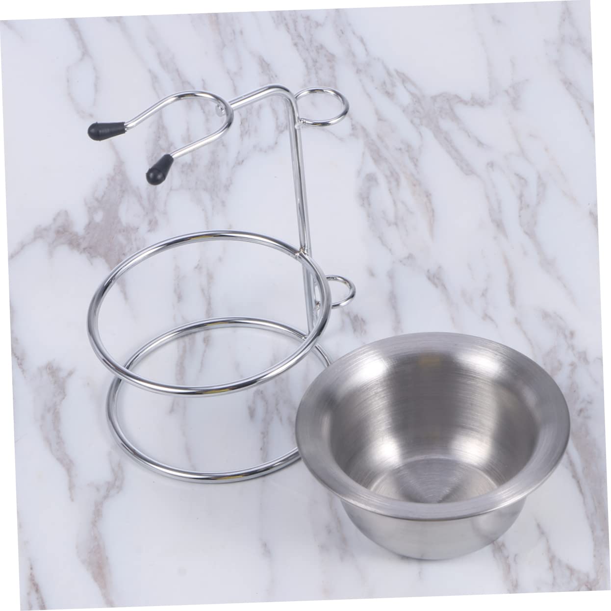 FRCOLOR 3 Piezas soporte y para brochas de afeitar stainless steel portaherramientas brochas de afeitar para hombres maquinillas de afeitar para hombres soporte de afeitado y