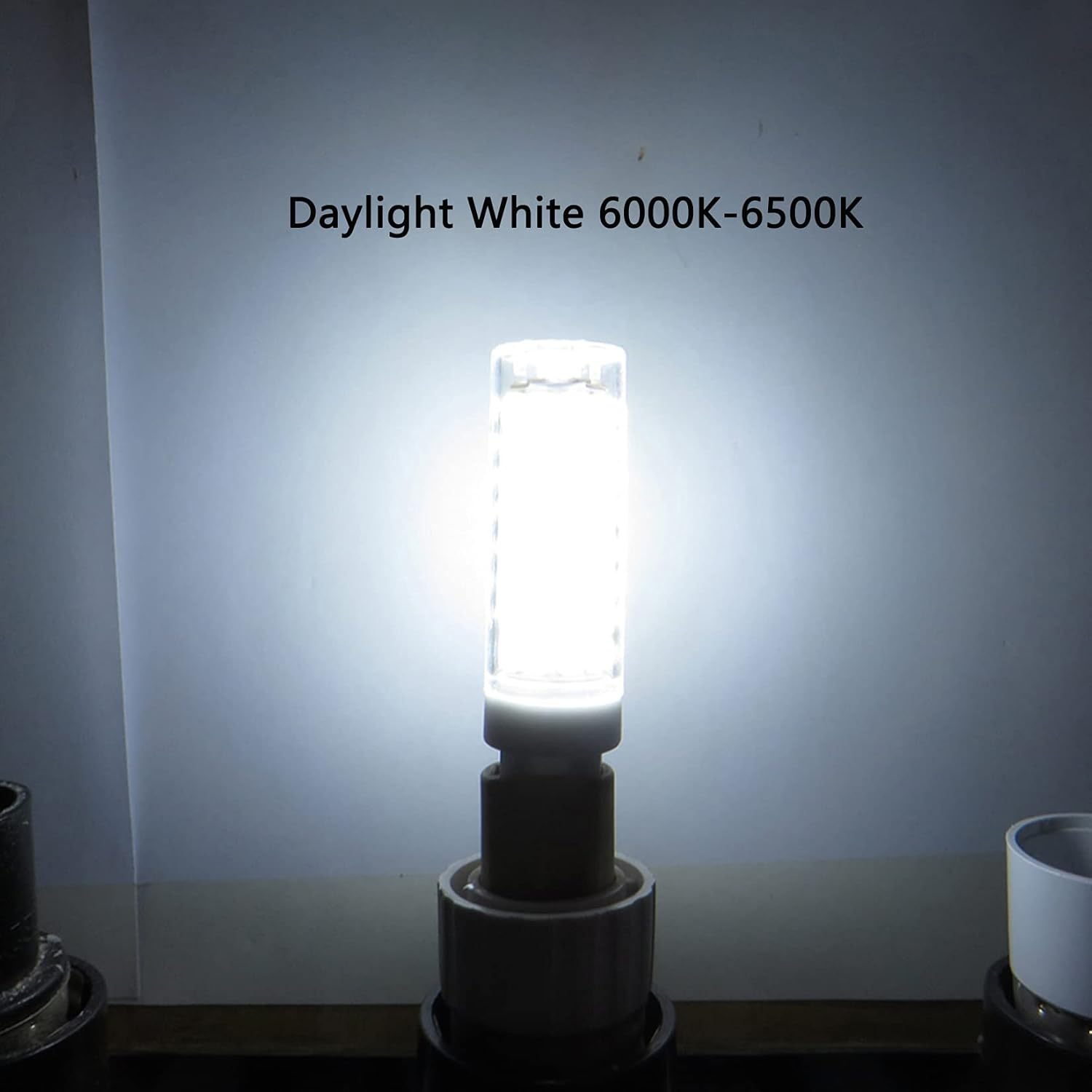 3-Pack 12W G9 LED Bulbs,120W Halogen Equivalent 124 LEDs 2835SMD 1200LM Daylight White 6000K G9 Bi Pin Ceramic Base Bulbs Non-dimmable for Chandelier Pendant Lights(Daylight White)
