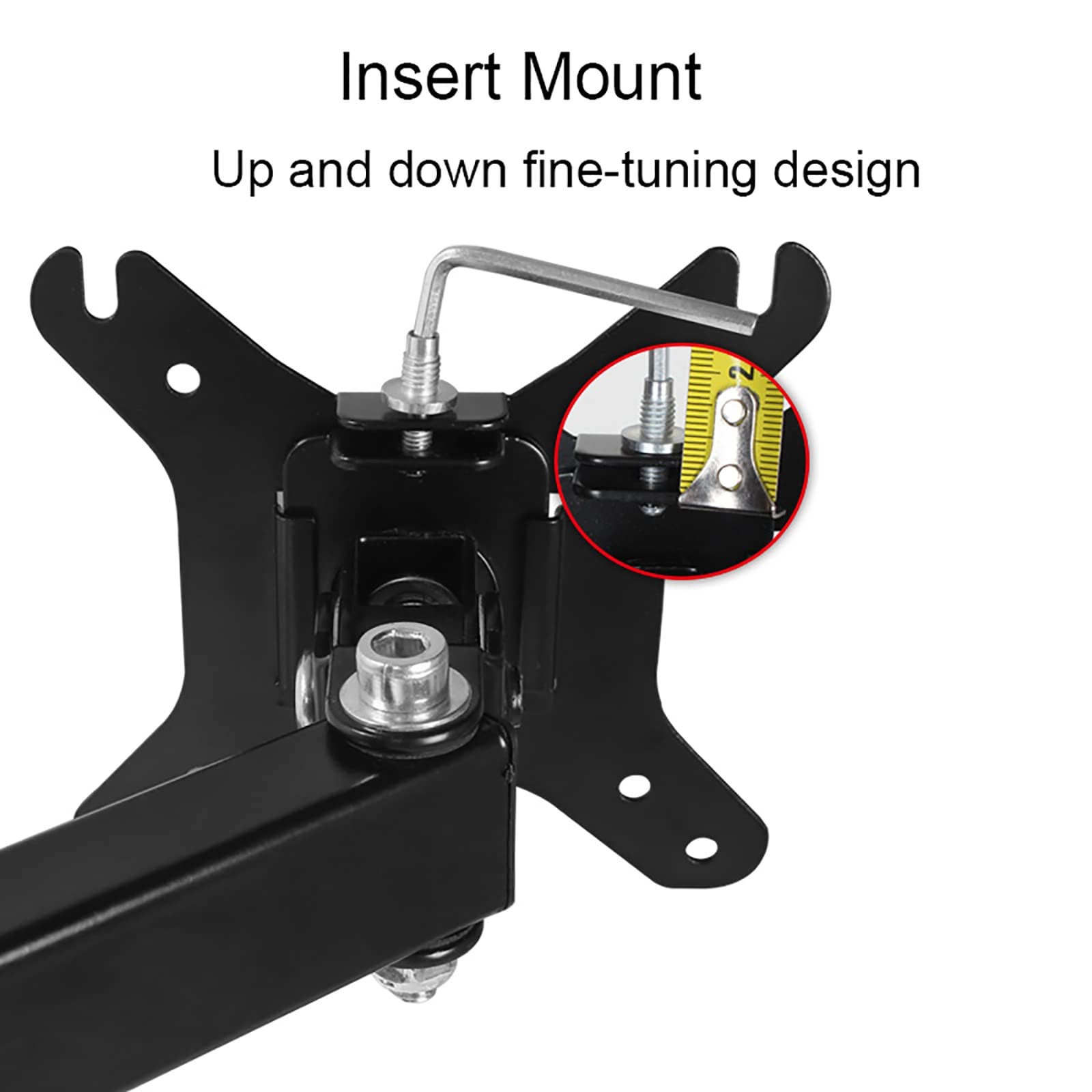 Supporto per Doppio Monitor, Robusto Supporto da Scrivania con Bracci Completamente Regolabili per 2 Schermi Fino A 32 Pollici, Facile da Installare.