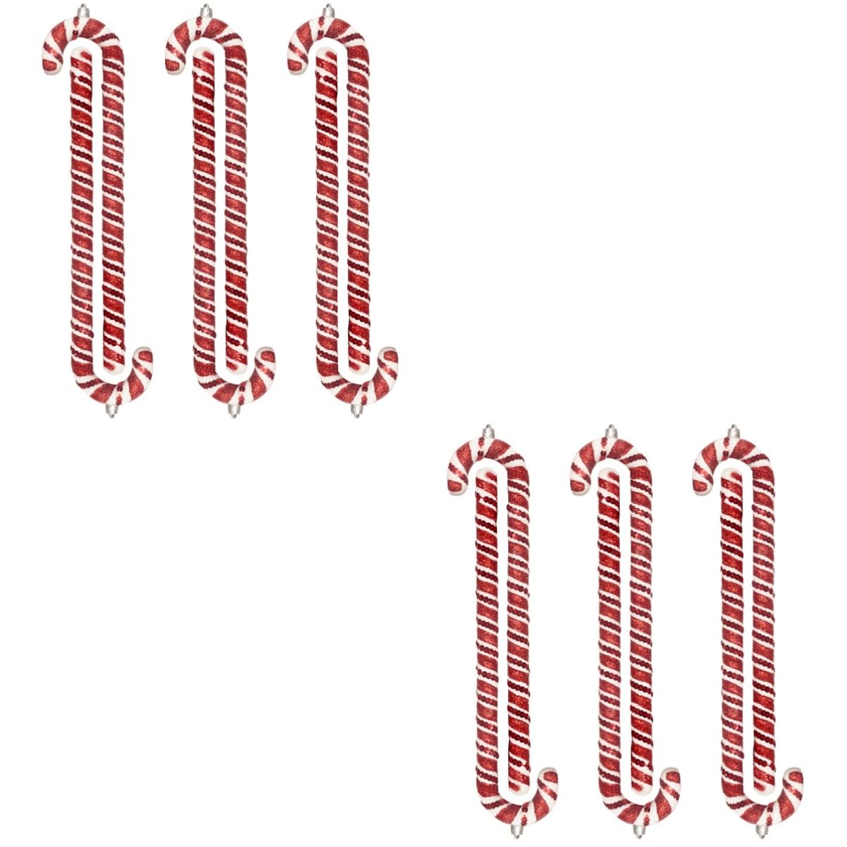 Zerodeko 2 Ensembles Pendentif Sapin De Noël Titulaires Guirlande Nains Flocon De Neige Sapin De Noel Noel Décors De Noël Pendentif De Béquille PVC Colorful 6 Pièces * 2