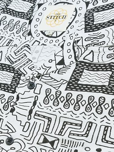 Image of StitchX Men's Half Sleeve Aztec Printed Cuban Collar Shirt