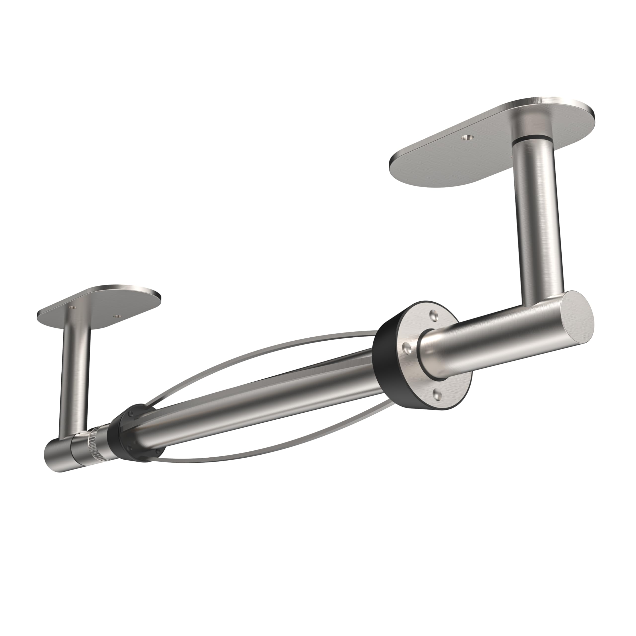 RUACQ Paper Towel Holder Under Cabinet, One Hand Tearing, Silver