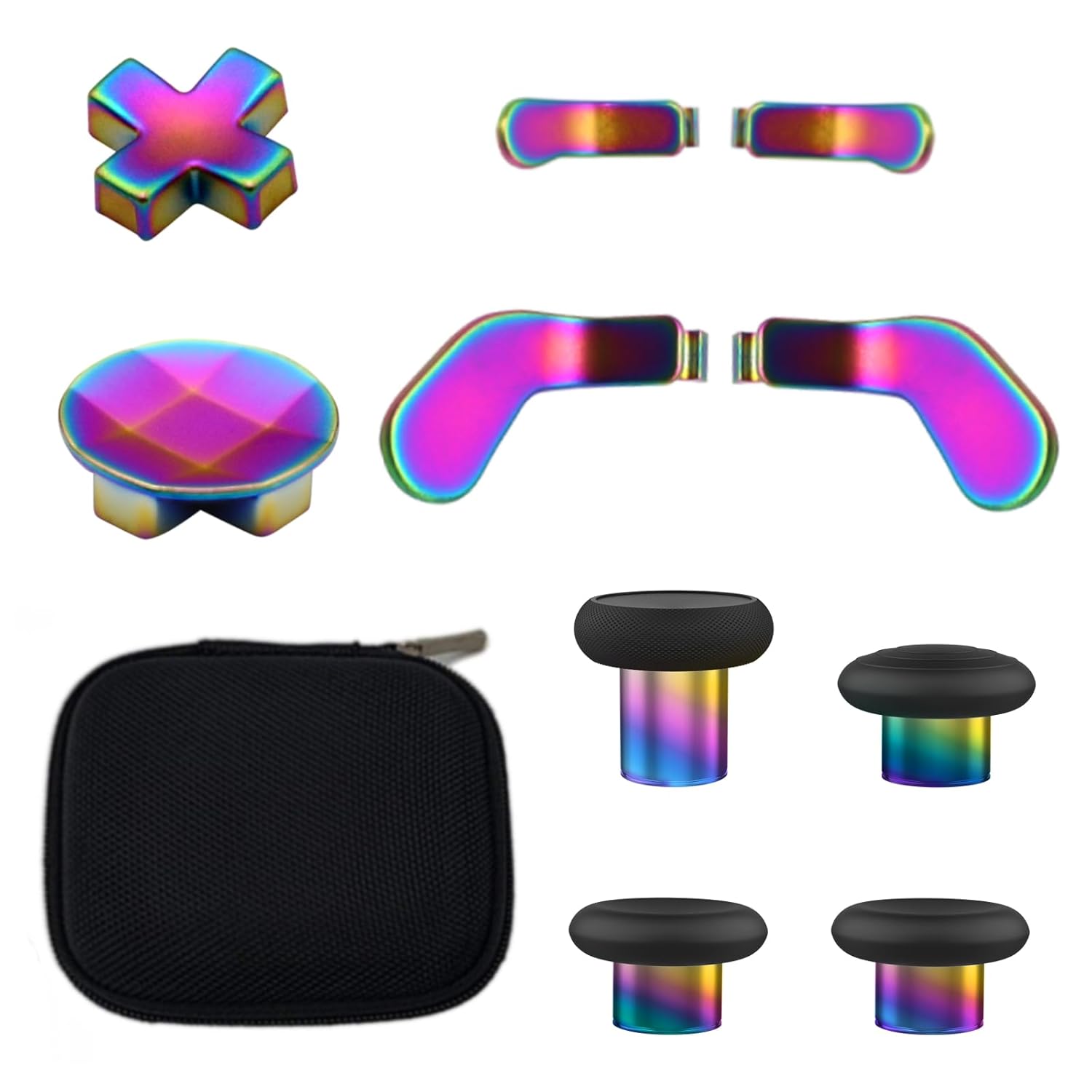 Accessories for Xbox Elite Series 2 Core - 10-in-1 Enhanced Gaming Replacement Kit: Thumbsticks, D-Pads, Paddles & Trigger Buttons for Elite Series 2 Controller (Gold)