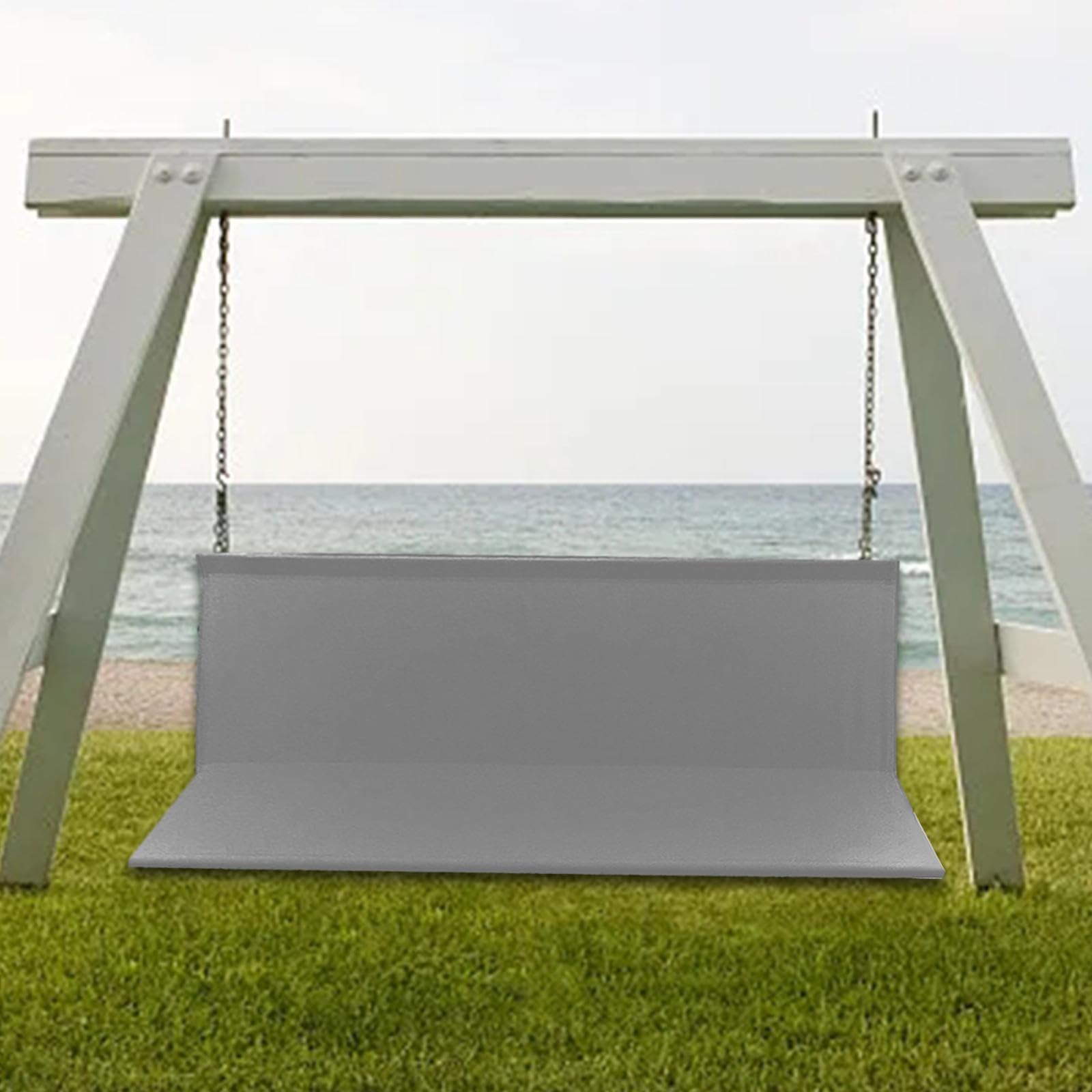 Housse de Siège pour Balancelle, Chaise Ou Banc, Facile à Utiliser, Housse de Rechange En Tissu 600D, Housse pour Balancelle de Jardin Extérieure pour, gris, 117cmx50cmx50cm