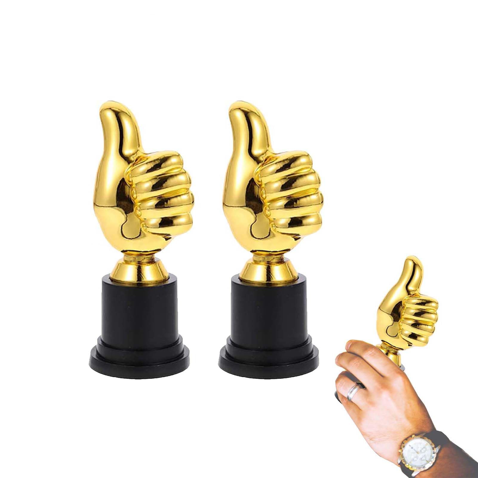 2 Pièces Trophees et Coupes Mini Trophée, Trophée Football, Mini-Trophée Récompense Enfant, Mini Awards Plastique, Trophées Awards pour Diverses Compétitions Sportives Récompenses Fêtes