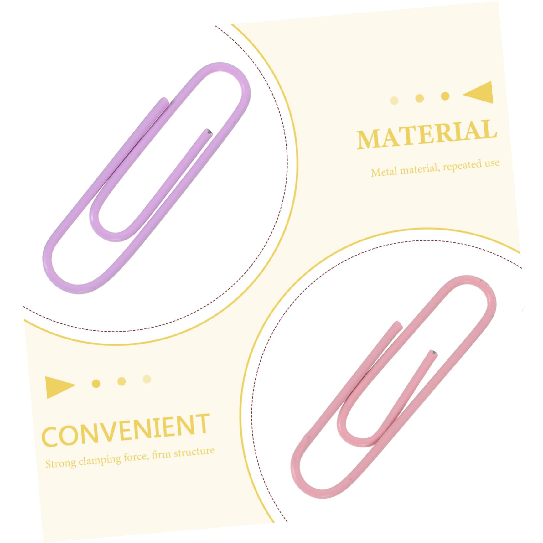 Operitacx 5 Set Graziose Graffette Clip Pinze Di Carta Porta Graffette Da Scrivania Ufficio Graffette Fermagli Di Carta Graffette Viola Grandi Graffette Mini Graffette Metallo 540 Pezzi * 5