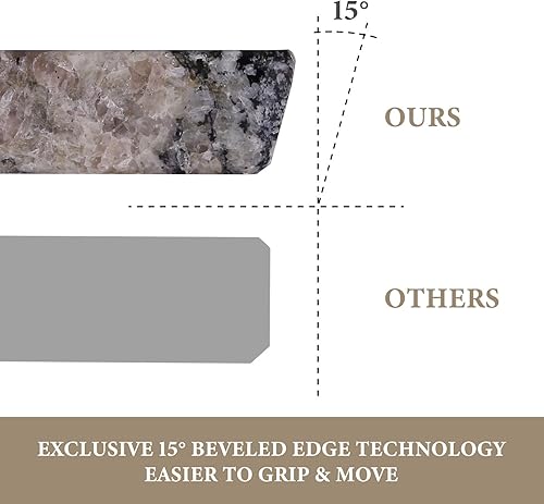 Miniatura 4 de Tabla de cortar de mármol natural brasileño para cocina, losa de mármol hecha a mano de 12 x 8 pulgadas para queso, embutidos, tabla de pastelería,
