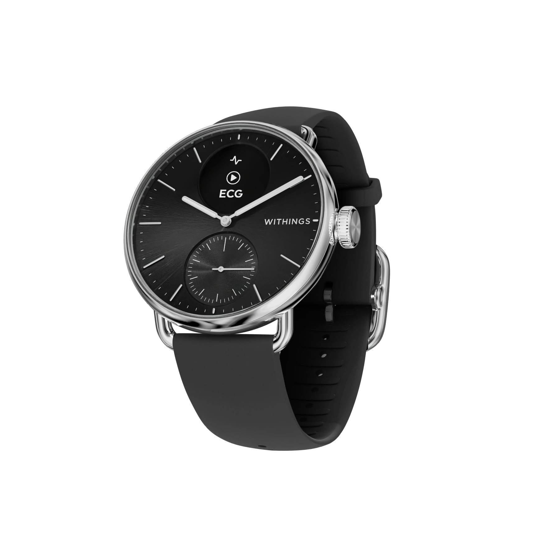 WITHINGS ScanWatch 2, Smartwatch ibrido per la salute del cuore per uomini e donne - ECG, SpO2, monitoraggio temperatura, sonno, salute respiratoria, ciclo, batteria 30 giorni, per iOS e Android