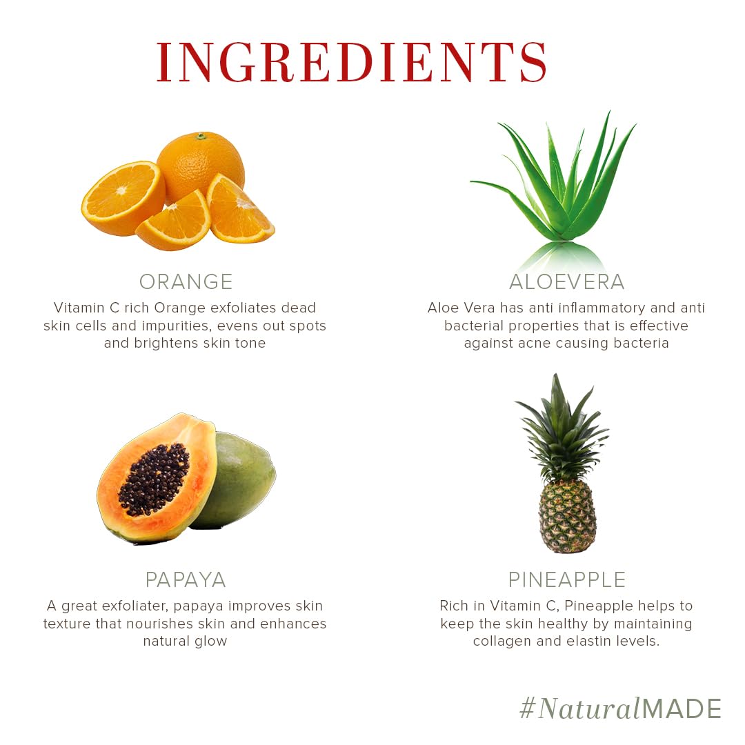 Khadi Natural Fruit Face Pack | Herbal Face Pack | Face pack for glowing skin | Face pack to improve skin tone | Free from rigid chemicals. Suitable for all types of skin, 50 grams Khadi Natural Fruit Face Pack | Herbal Face Pack | Face pack for glowing skin | Face pack to improve skin tone | Free from rigid chemicals. Suitable for all types of skin, 50 grams