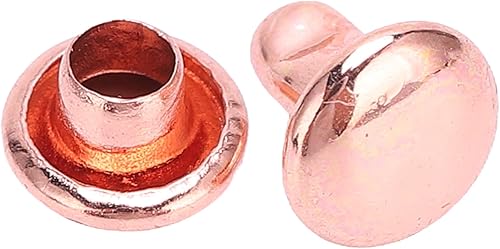Miniatura 9 de Tgoon Remaches de doble tapa, 100 remaches de cuero, remaches de oro rosa, remaches de hierro y metal, botón redondo rápido para bolsos, bolsos,