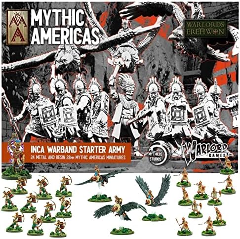 Wargames Delivered - Mythic Americas Inca: Antisuyu Archers 28mm Miniature Wargaming, 10 Antisuyu Archers Armed with Daggers & Shield, Digital Bundle–Action Figures Plastic Model Kit by Warlord Games 6