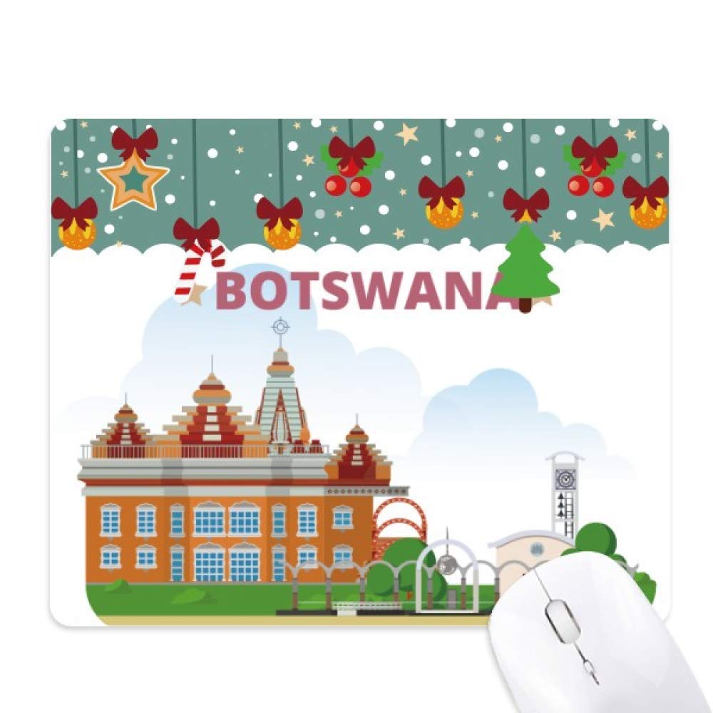 Tapis de souris de jeu de bureau caoutchouc antidérapant Noël Botswana