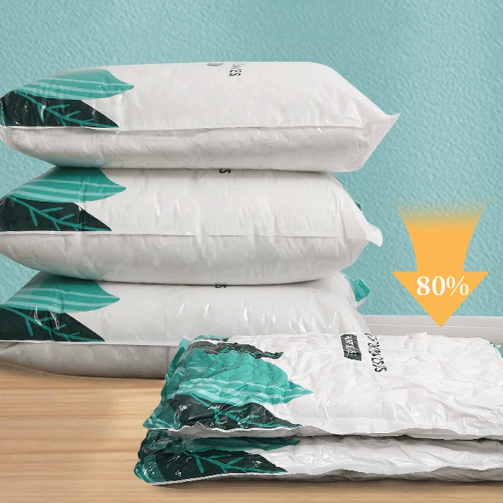 Vakuum-Aufbewahrungsbeutel Vakuum-Aufbewahrungsbeutel Reise-Must-Haves mit Handpumpe Vakuum-Kompressionsbeutel 80 % mehr Stauraum Sparbeutel Kompressionsbeutel für die Reise (Color : 4 pack large