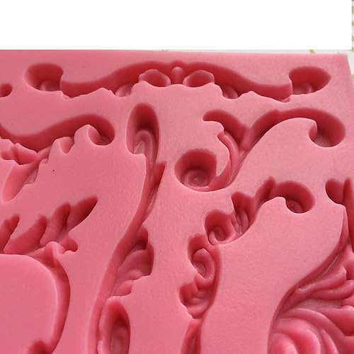Miniatura 4 de Molde de silicona esculpió en forma de voluta en 3D Retro Palace Gumpaste decoración de pasteles de fondant barroco decotions