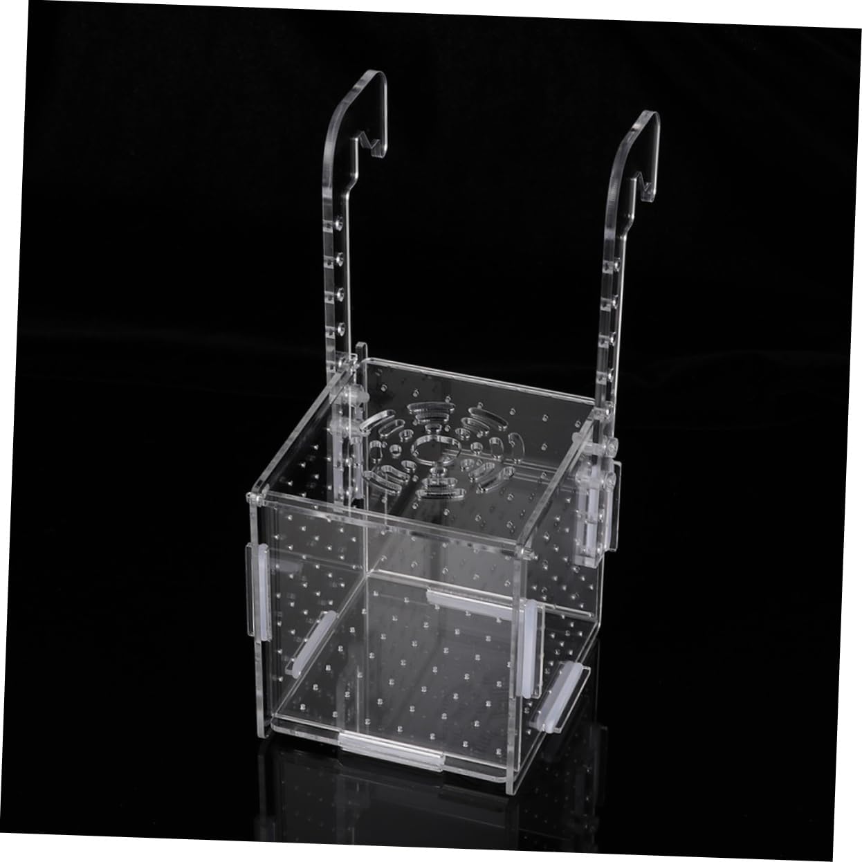 HANABASS 2pcs Acrylic Fish Tank Breeding Isolation Safe Fish Incubator for and Shrimp Easy to Clean Convenient for Aquarium Use