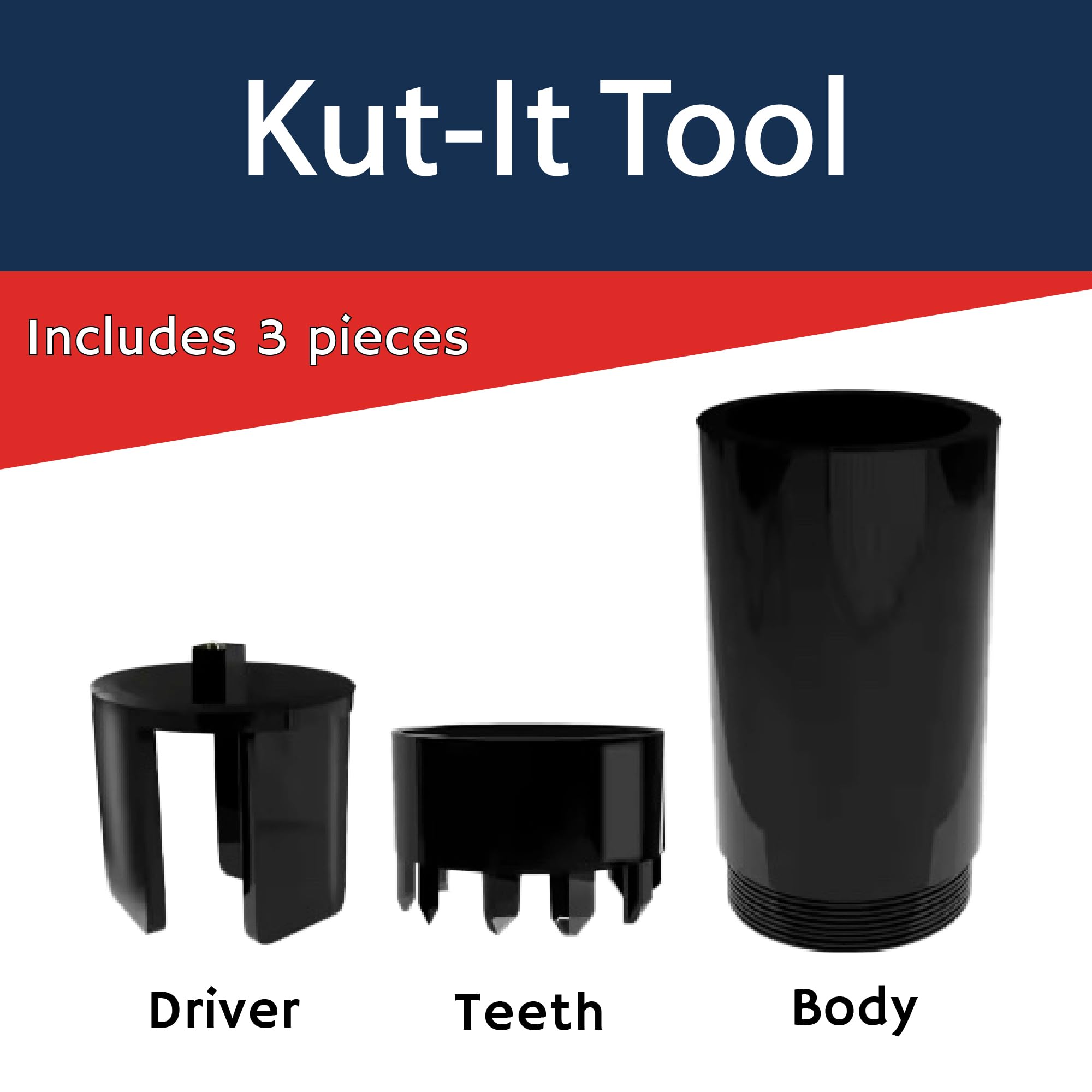 KUT-IT - Herramienta de extracción de césped y tapa de aspersor - Herramienta de mantenimiento de riego 2 en 1 sin excavación para limpieza de césped y reparación de aspersores - Funciona a mano