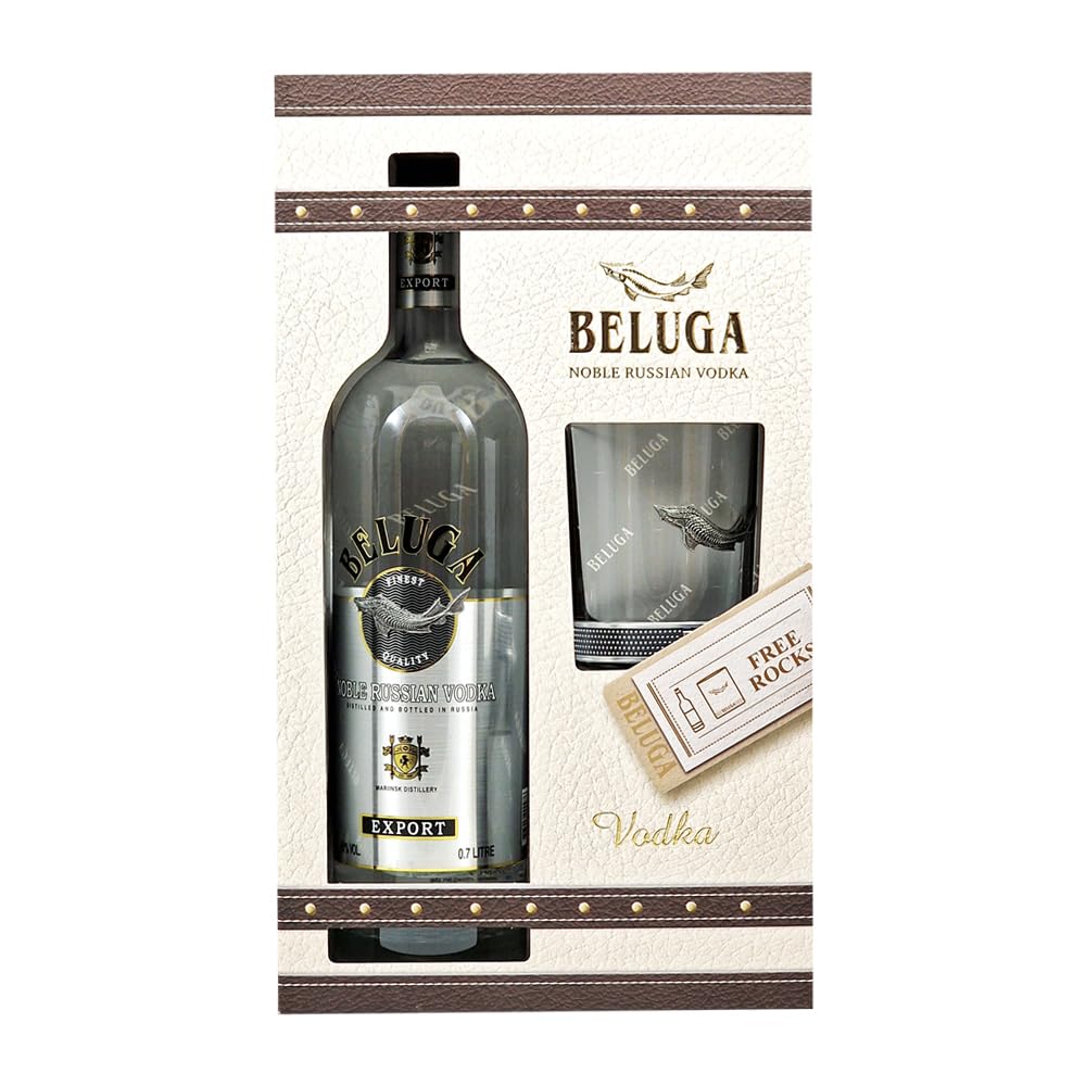 Vodka Beluga Russian Noble 0,7L. Geschenkset.