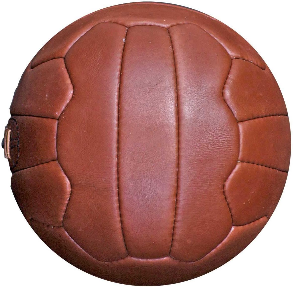 New Retro Leather 18 Panel Soccer Size 5 Vintage Style Hand Stitched Ball