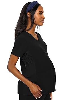 トップス mdk Amazon.com: Med Couture Maternity V-Neck Scrub Top – Soft