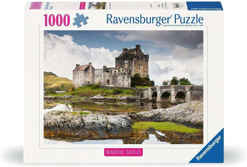 Ravensburger Puzzle 12001315, Beautiful Castles: Eilean Donan Castle, Scotland, 1000 Piece Puzzle for Adults and Children from 14 Years
